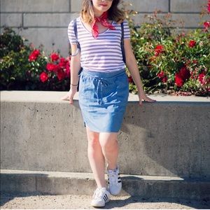 MAURICES Belted Soft Denim Skirt Size Small